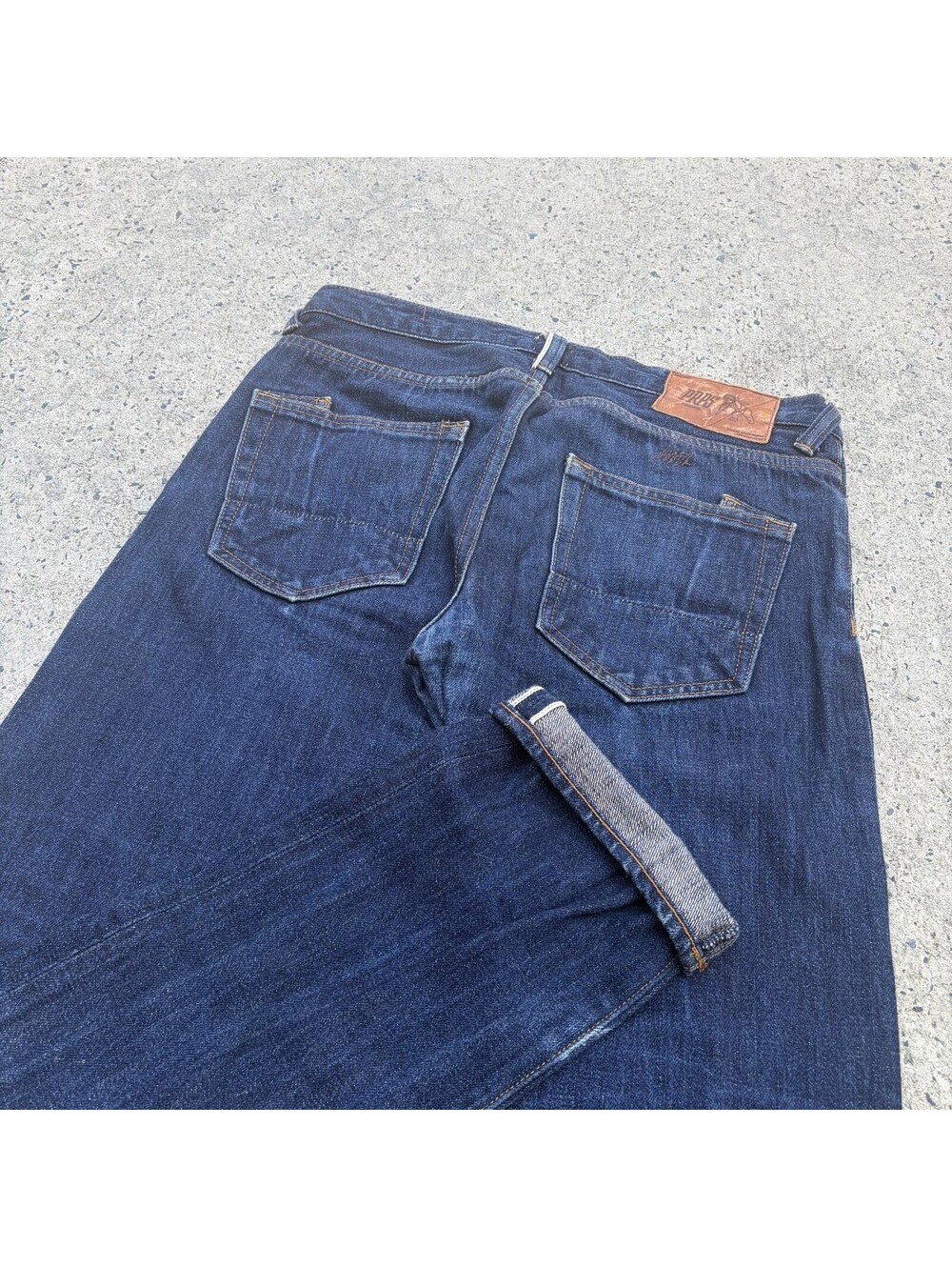 PRPS Barracuda Selvedge Jeans Button Fly Dark Indigo Sz 33 Japan Style Denim